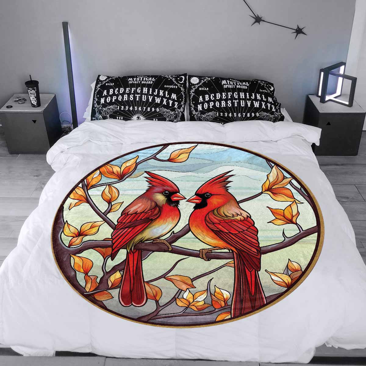 Mandalla_Awd35160  Circular Micro Fleece Blanket 47"