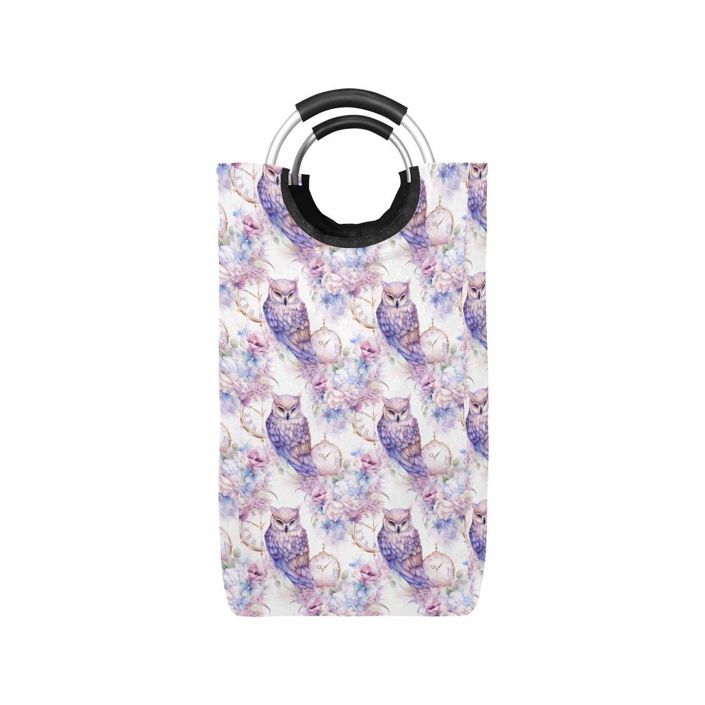 Pastel Owls  Square Laundry Basket