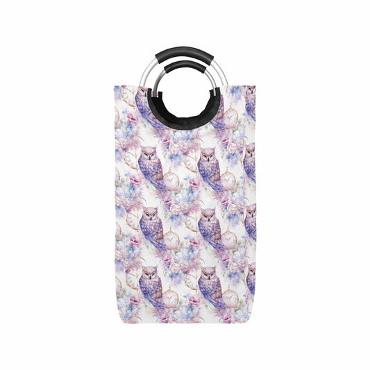 Pastel Owls  Square Laundry Basket