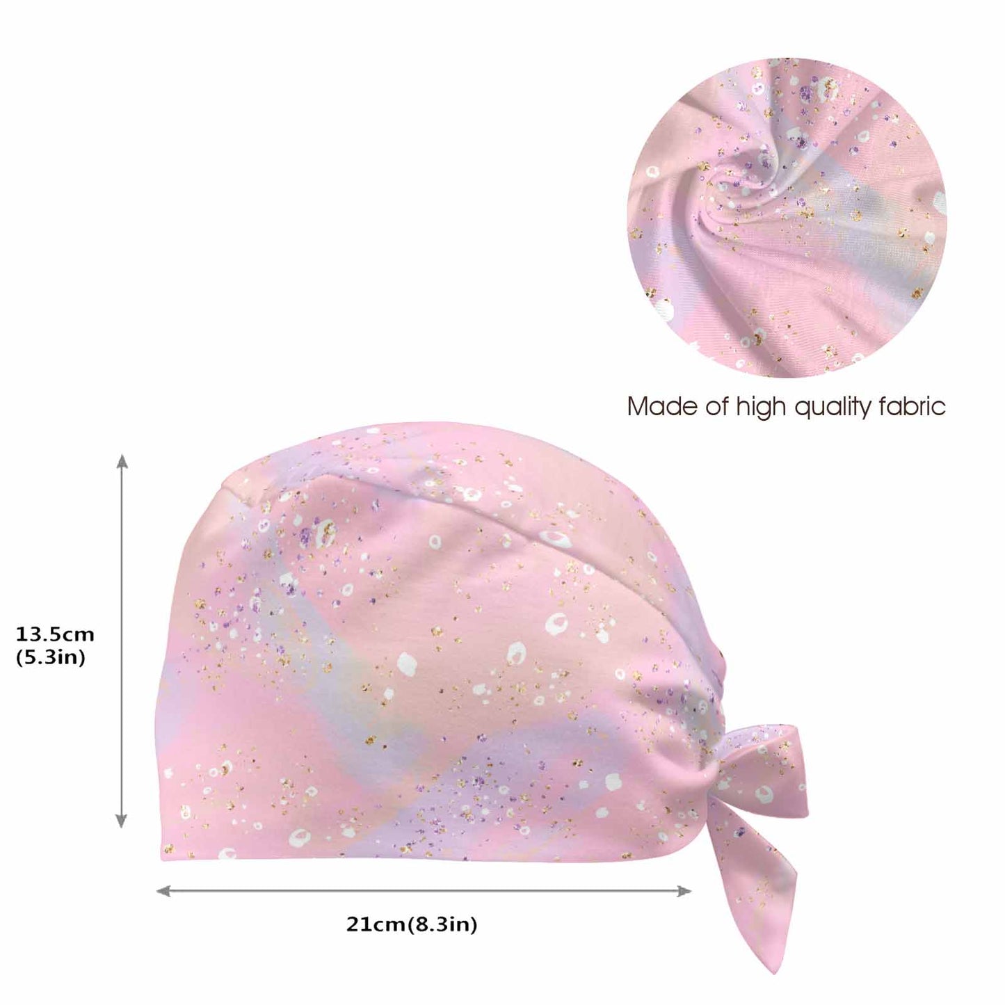 Pink Splash  Scrub Cap