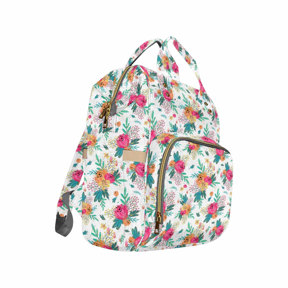 Australian Floral  Diaper Bag Backpack