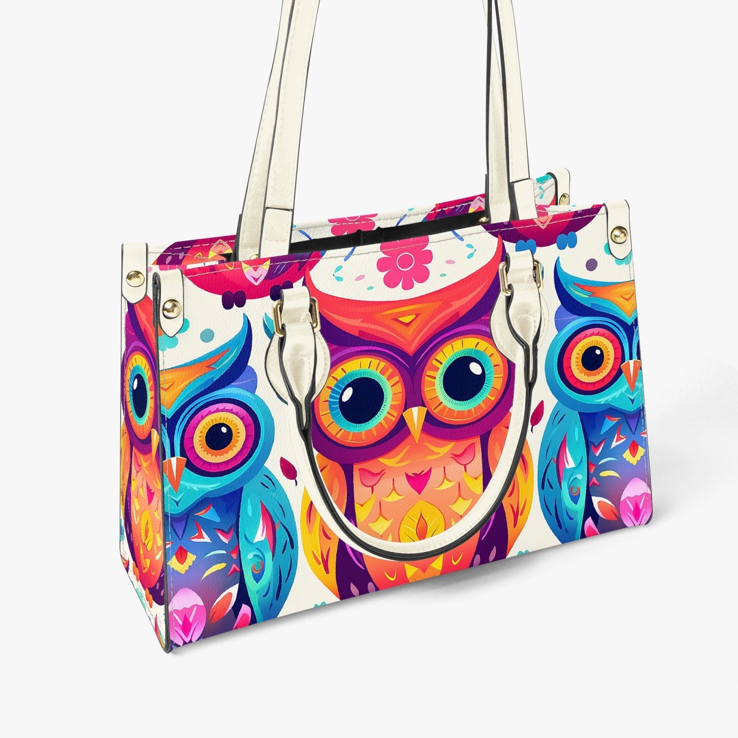 Women's Tote Bag - Long Strap - Owls