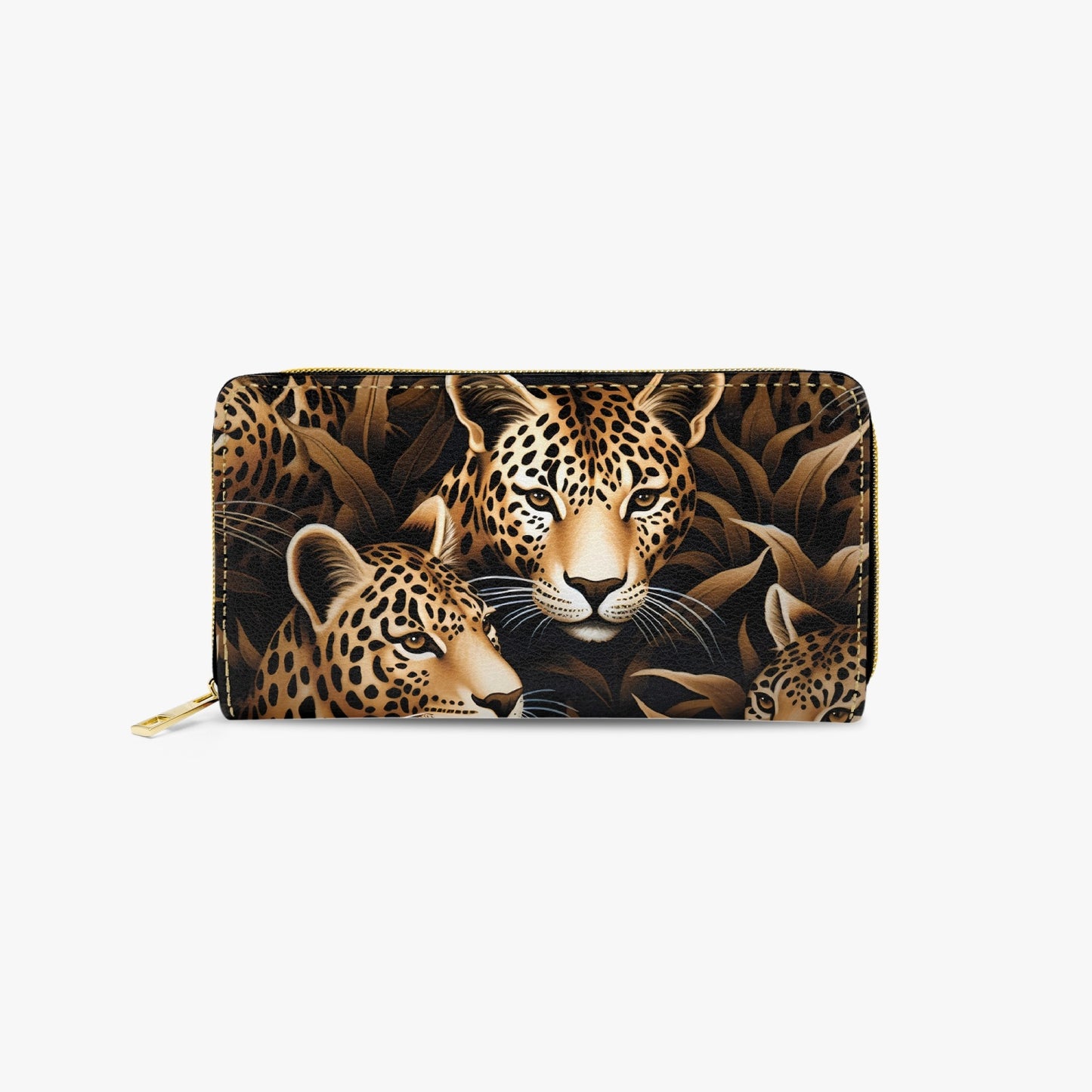 Long Type Zipper Purse - Cheetah