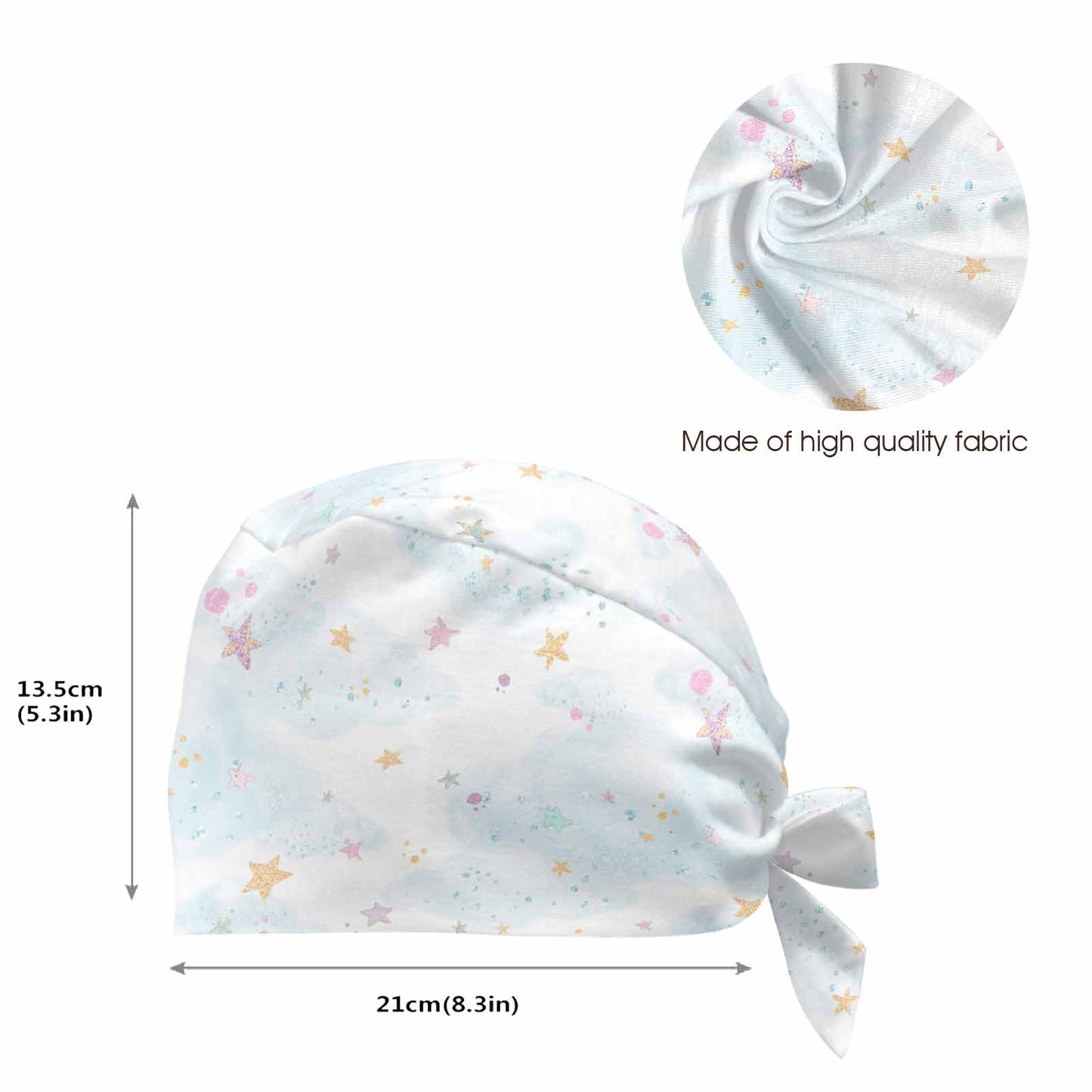 Nurse Scrub Cap Multi coloured Stars  Scrub Cap