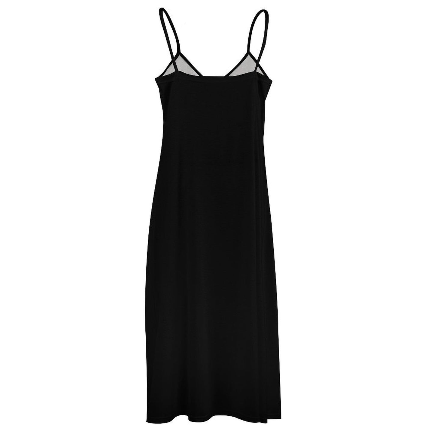 Spaghetti Strap Ankle-Length Dress Long dress Black