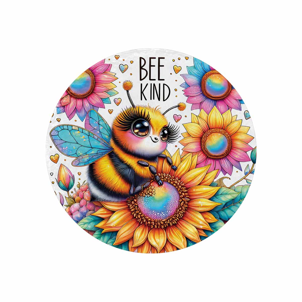 Be Kind Awd3510115  Circular Micro Fleece Blanket 60"