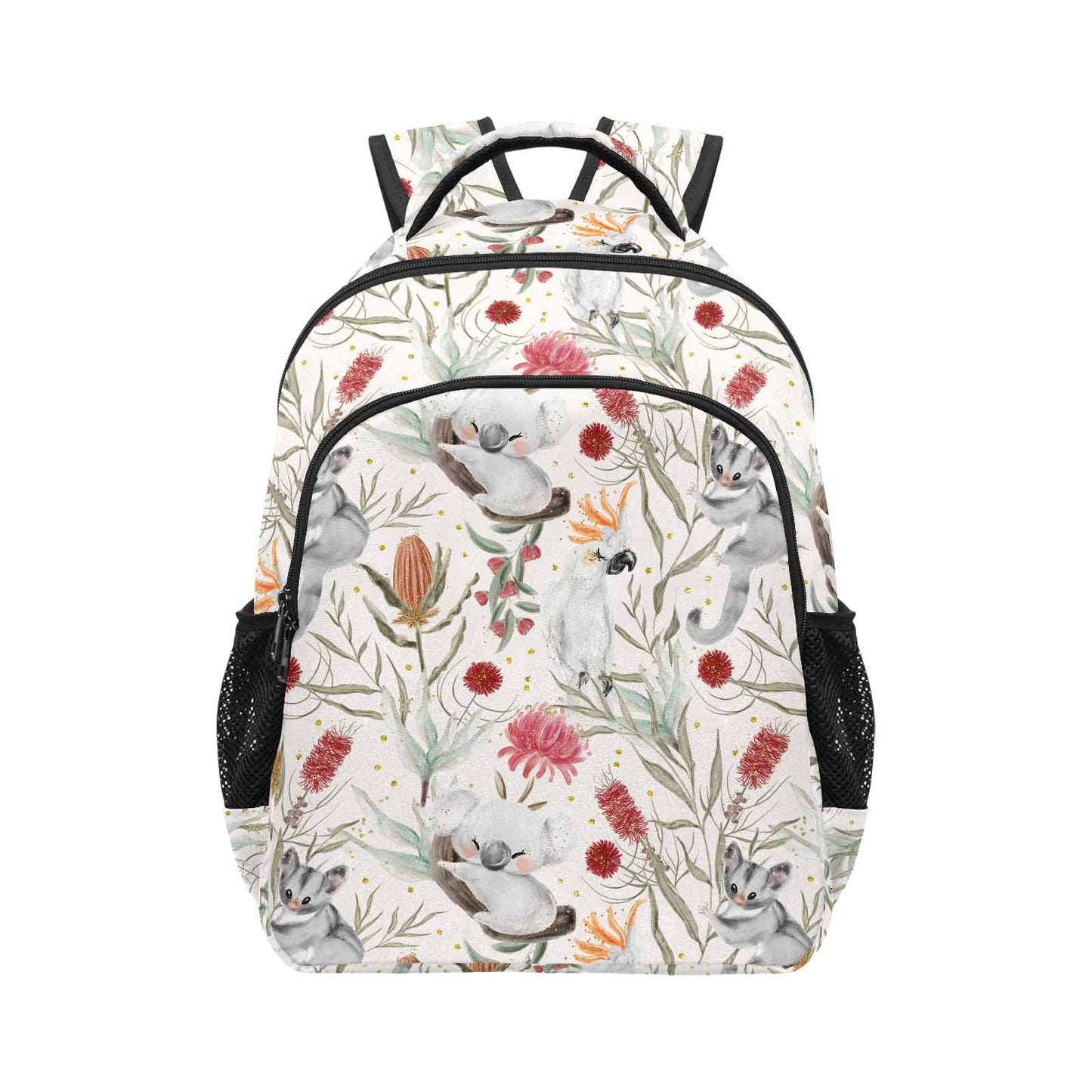 Australian Animals, Koala Cockatoo and Sugar Glider  Multifunction Backpack (1731)