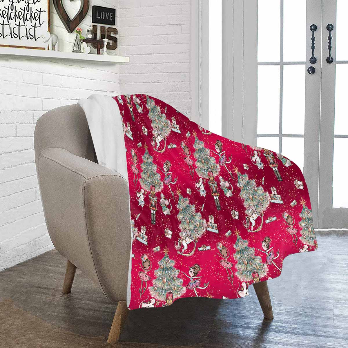 Red Christmas  Ultra-Soft Micro Fleece Blanket 30*40