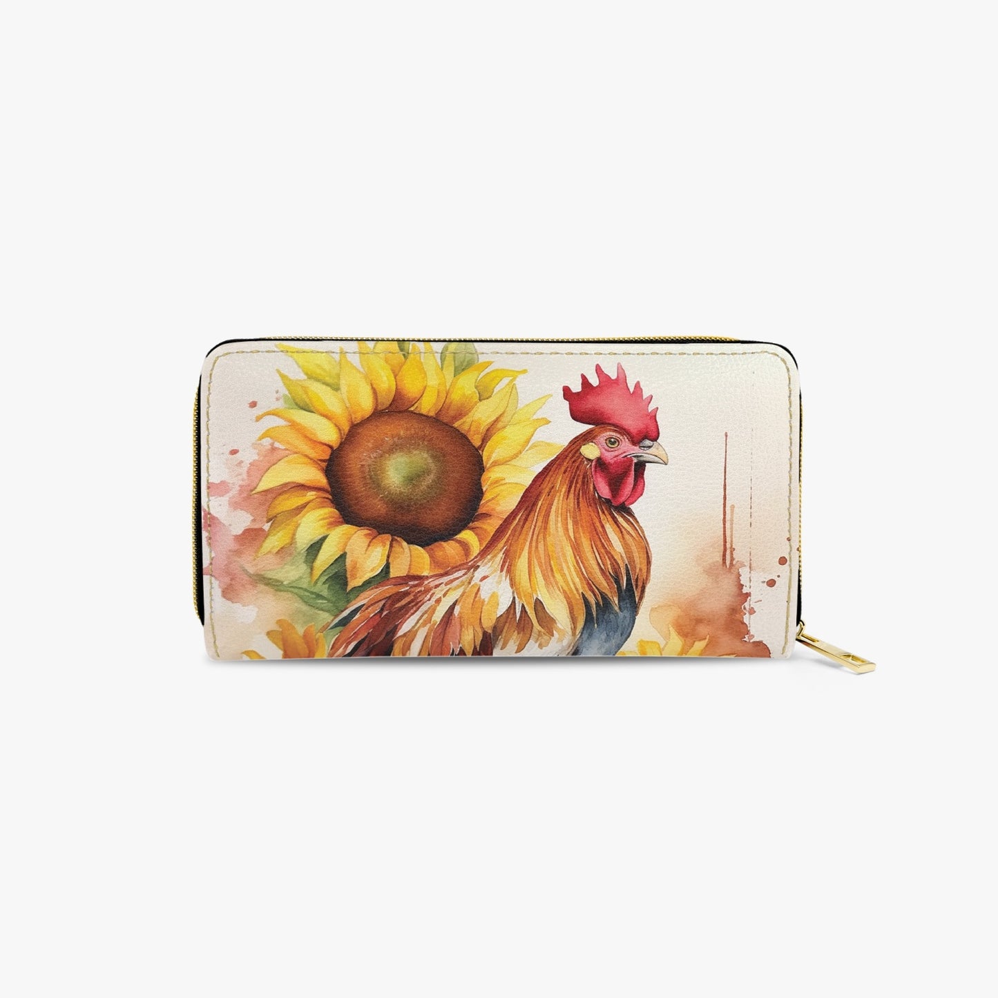 Long Type Zipper Purse - Chicken/Rooster