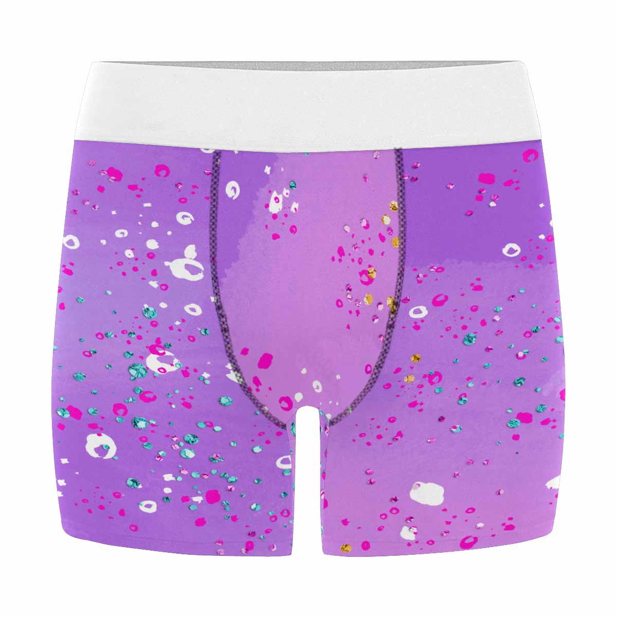 Purple Splash  Men's All Over Print Boxer Briefs (Made In AUS)