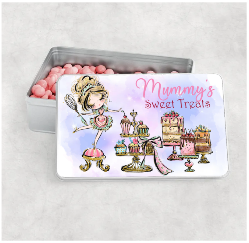 Personalised Aluminium Tin Baking, Choose girl, add your name