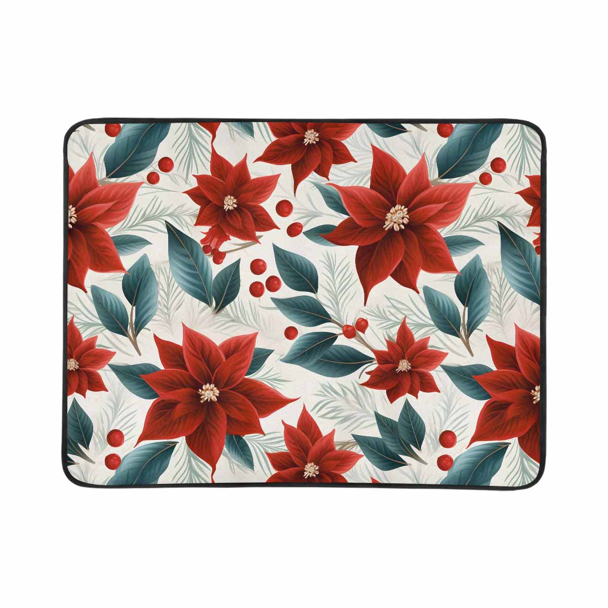 Christmas Red Poinsettia[  Beach Mats 78"x 60"