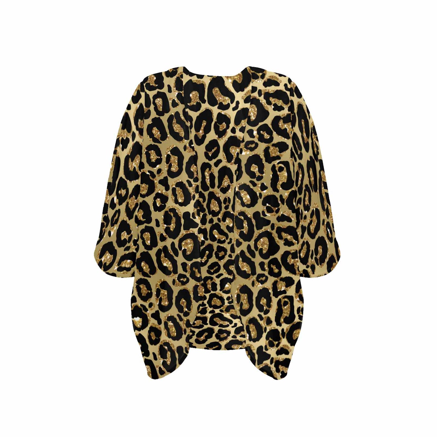 Animal print 4 Women's Kimono Chiffon Cover Up