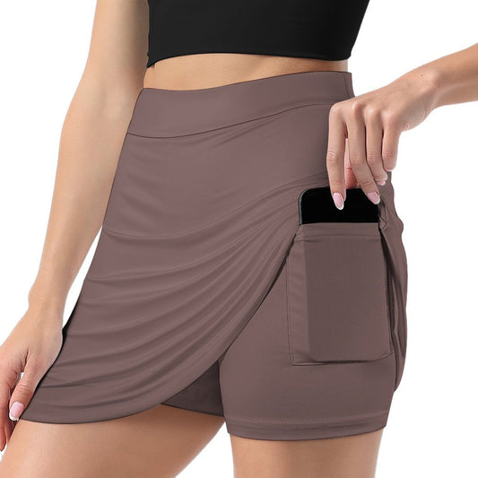 A-Line Skirt with Pocket Light proof trouser skirt Sand Dune