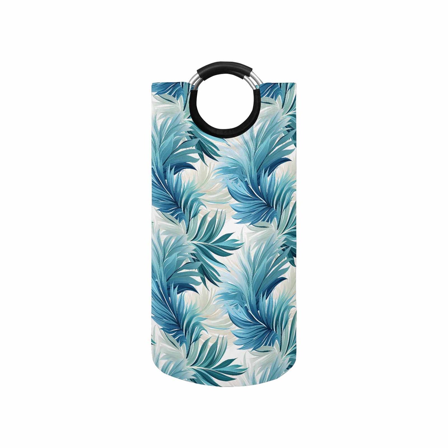 Blue Palms  Round Laundry Basket