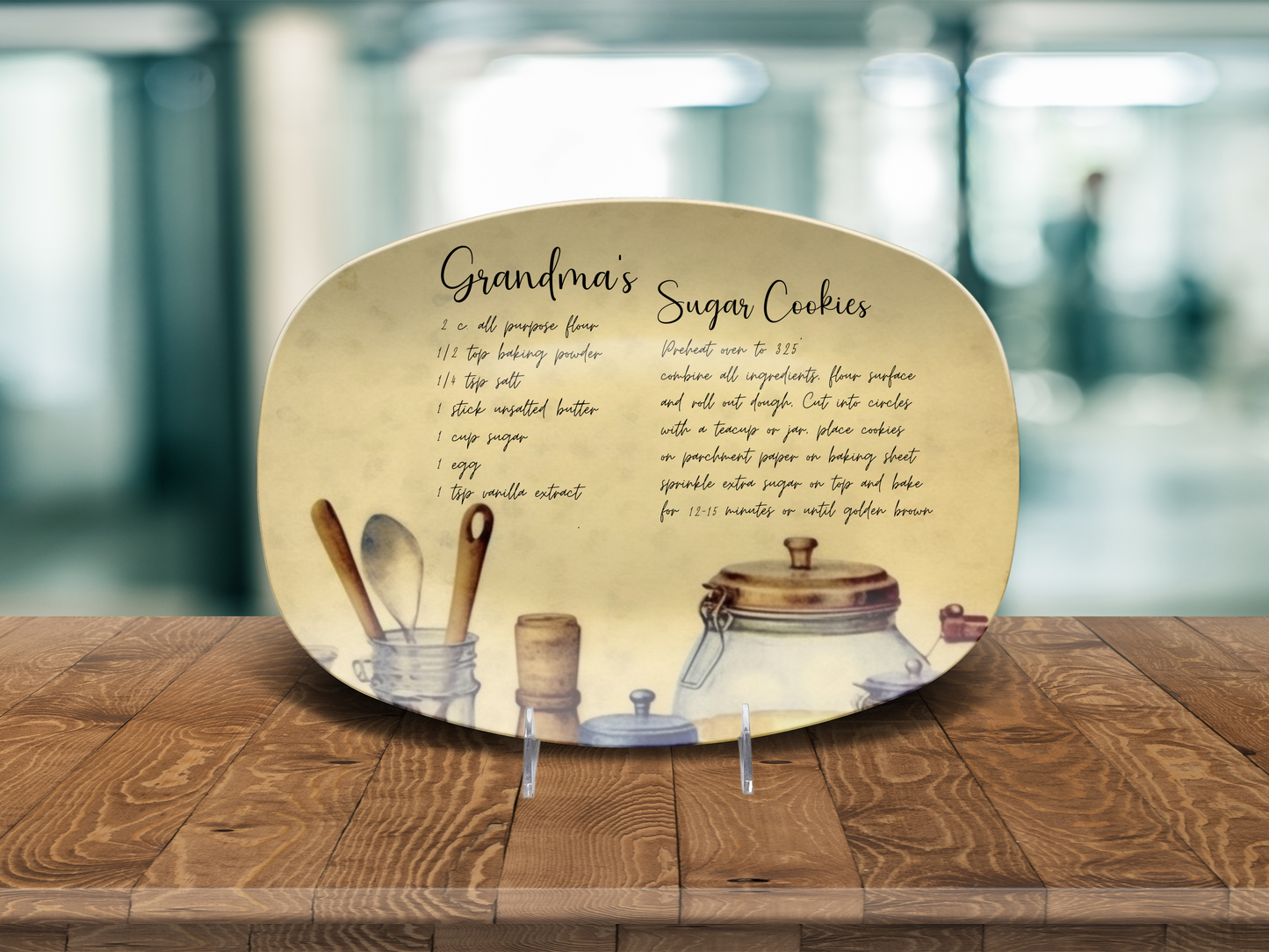 Personalised Handwritten Family Recipe Heirloom Plate/Platter