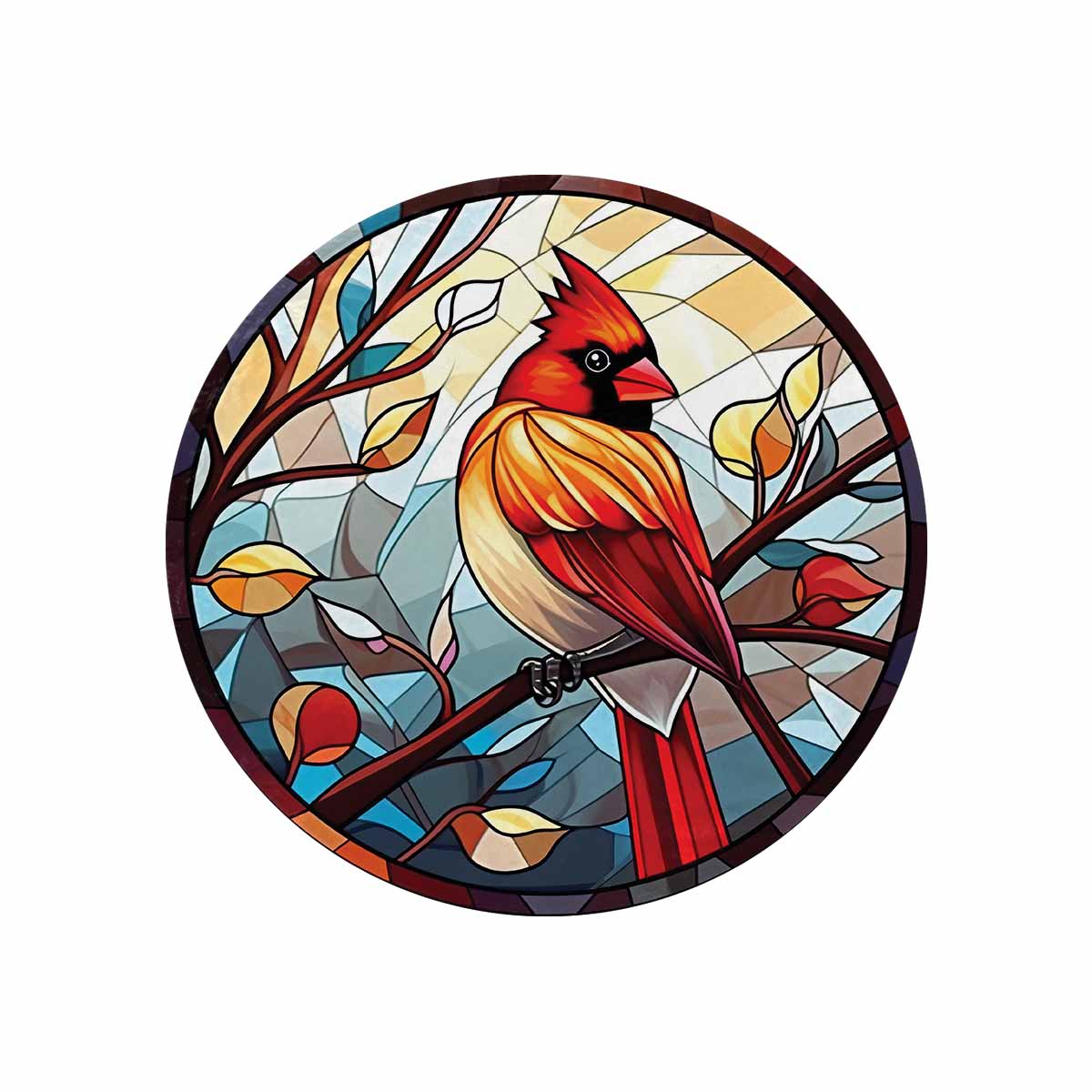 Cardinal_Awd35159  Circular Micro Fleece Blanket 60"