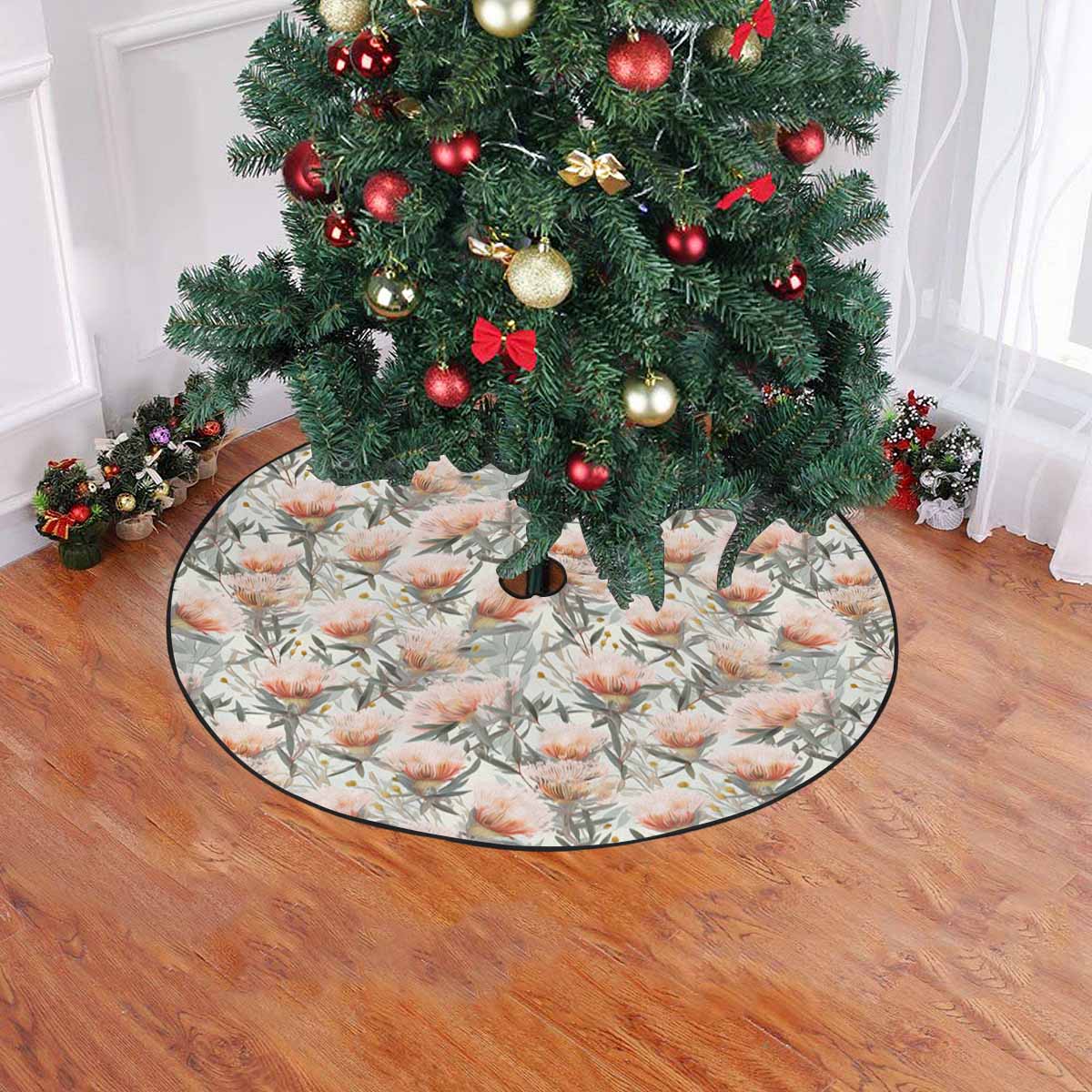 Australian Wattle  Christmas Tree Skirt