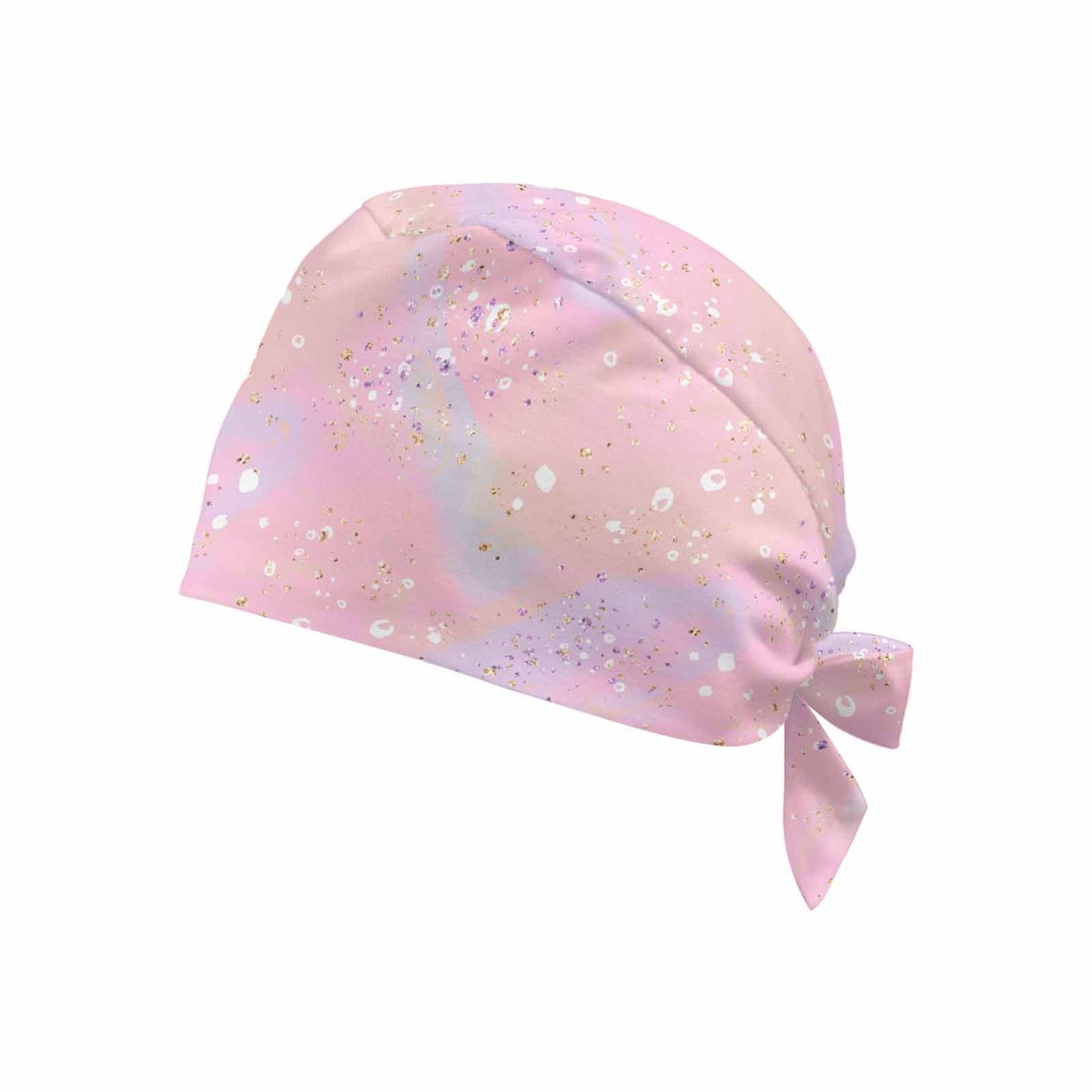 Pink Splash  Scrub Cap