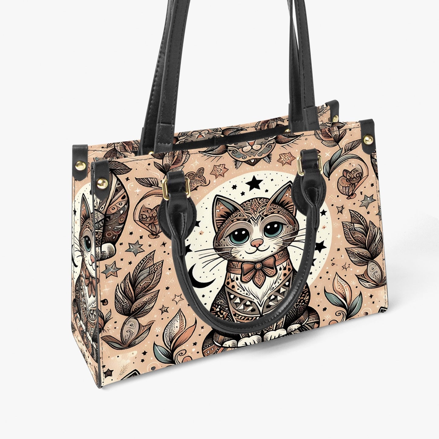 Women's Tote Bag - Long Strap - Cat