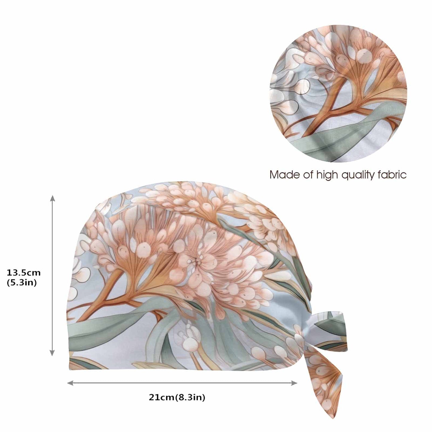 Nurse Scrub Cap Australian Floral 9  Scrub Cap