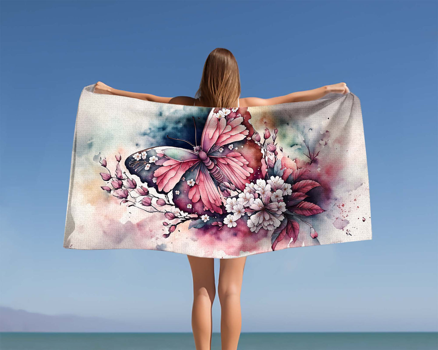 Beach Towel, Butterfly Dreams, Polycotton Towel