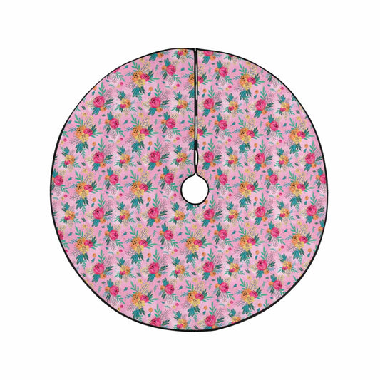 Australian Floral Pink  Christmas Tree Skirt