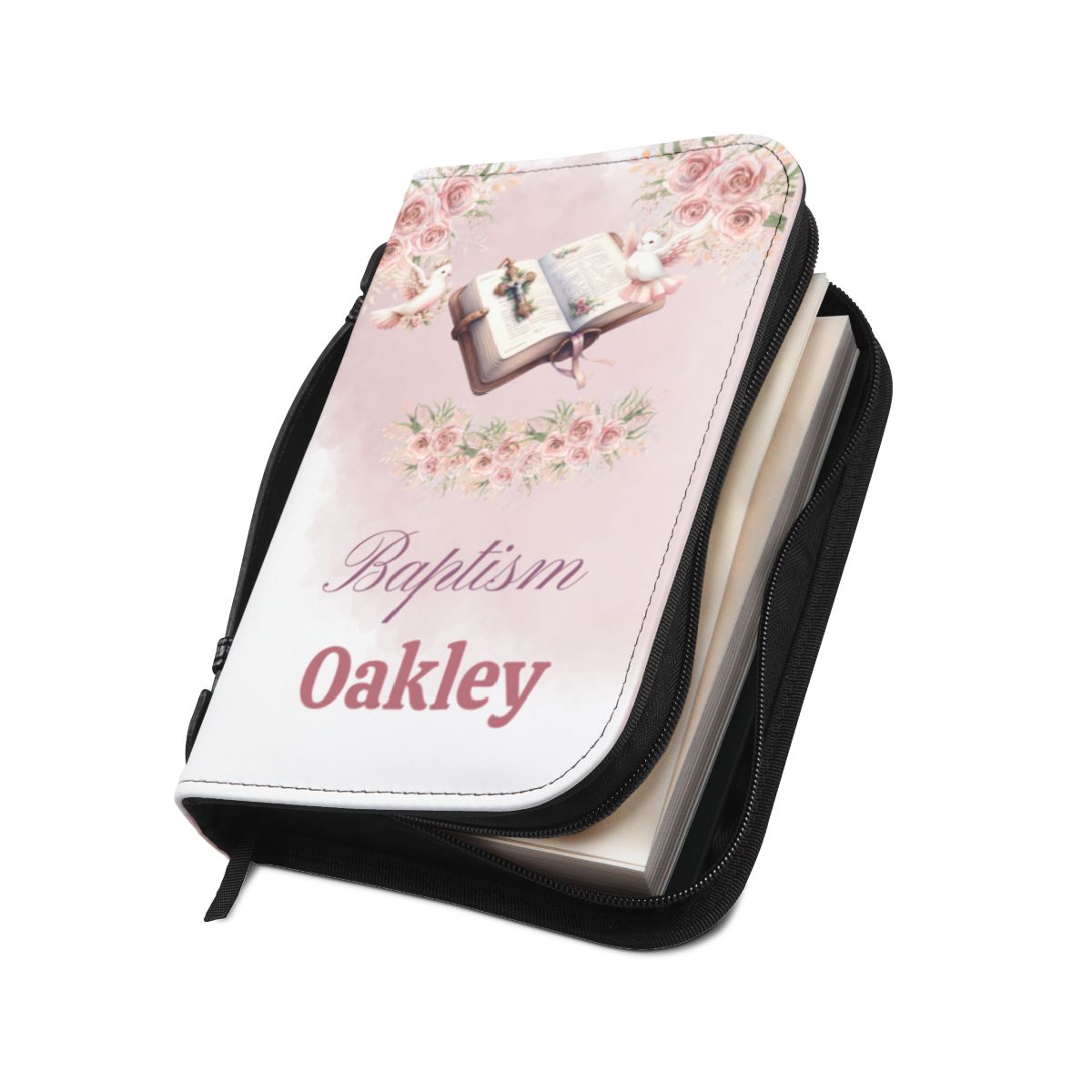 Personalised Bible Cover, Baptism, First Communion AWD-bcb-010