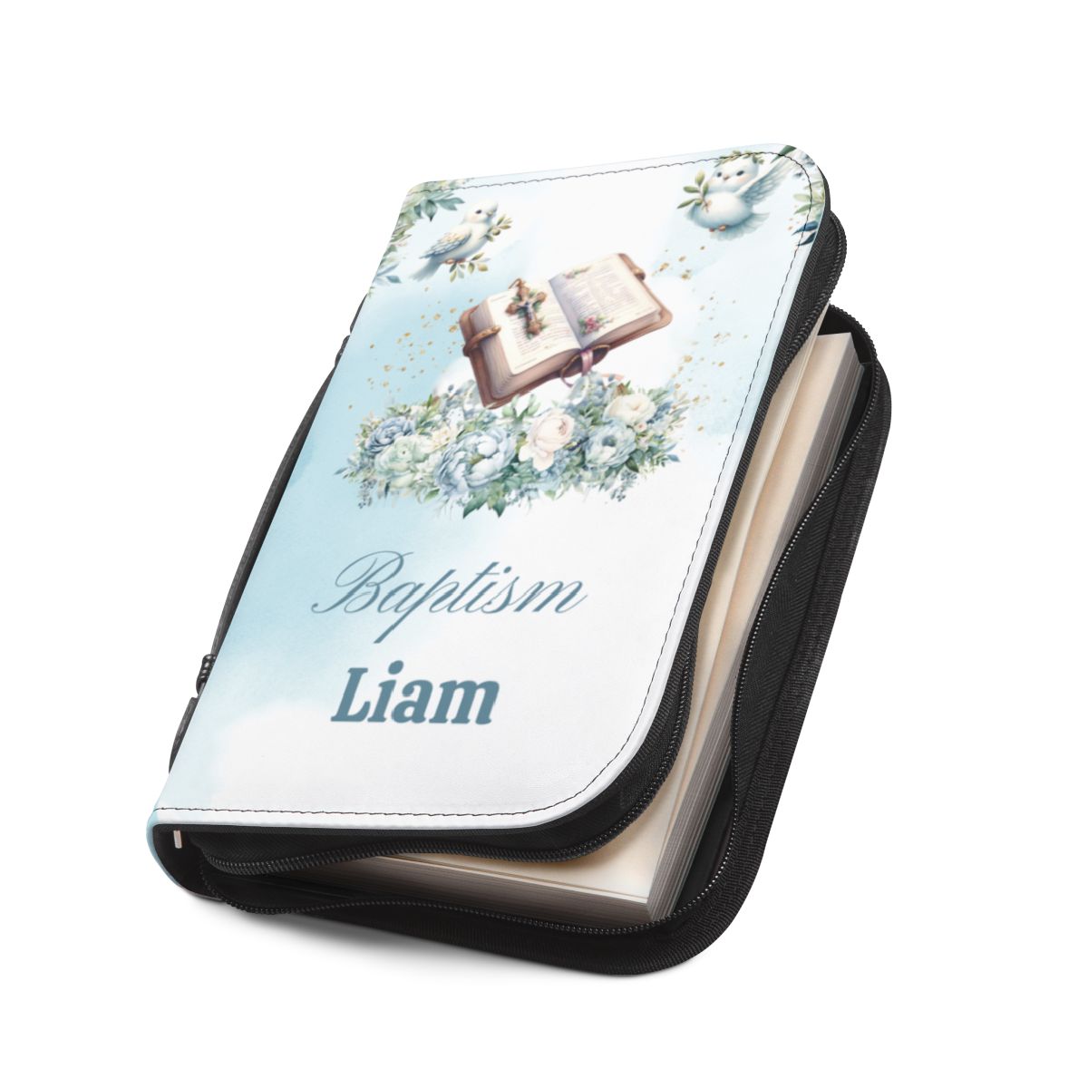 Personalised Bible Cover, Baptism, First Communion AWD-bcb-010