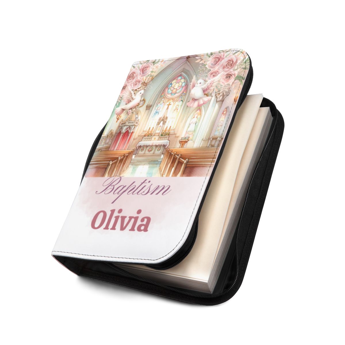 Personalised Bible Cover, Baptism, First Communion AWD-bcb-011