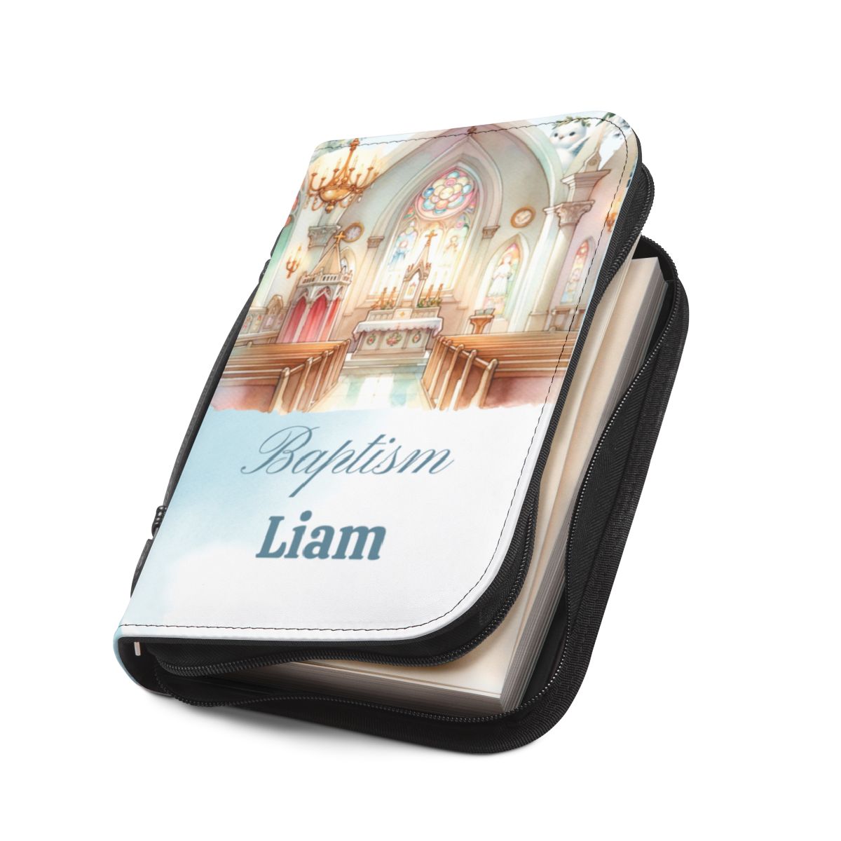 Personalised Bible Cover, Baptism, First Communion AWD-bcb-011