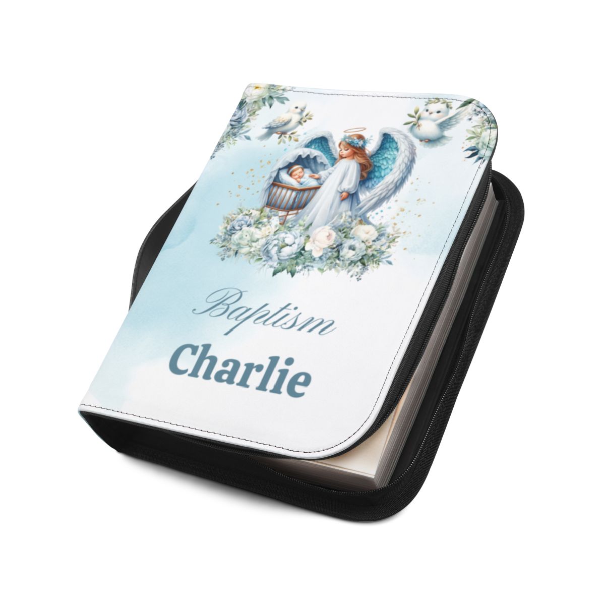 Personalised Bible Cover, Baptism, First Communion AWD-bcb-008