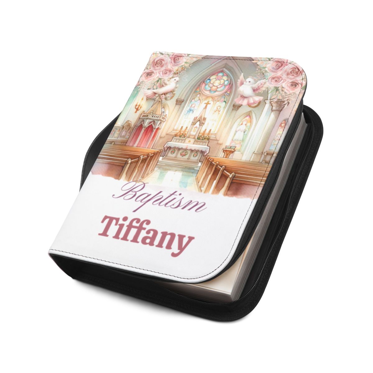 Personalised Bible Cover, Baptism, First Communion AWD-bcb-011