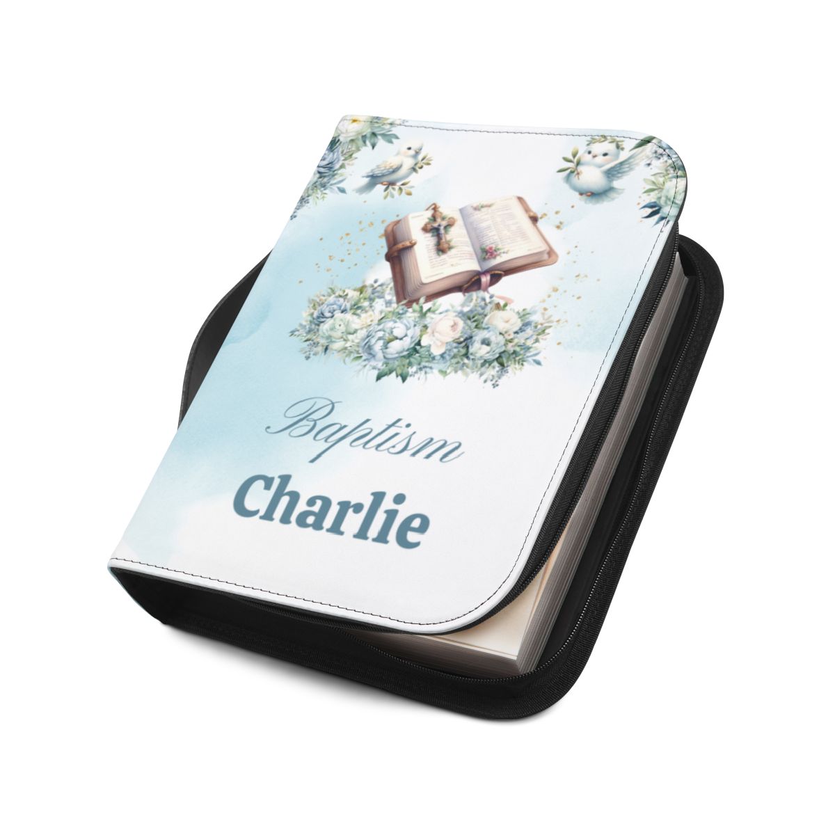 Personalised Bible Cover, Baptism, First Communion AWD-bcb-010