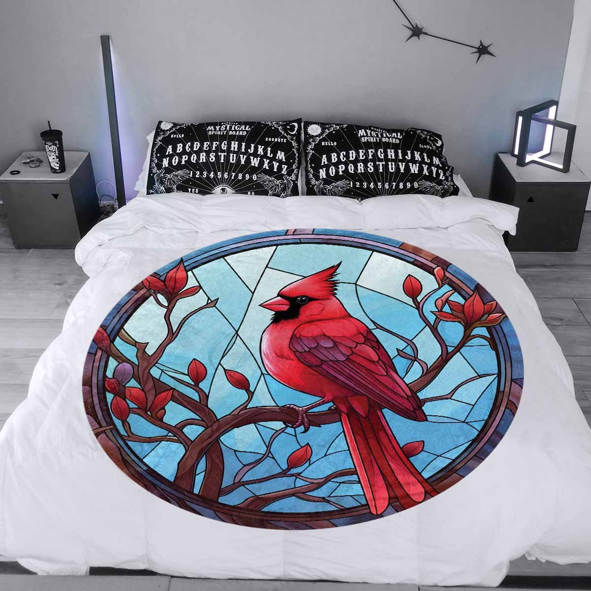 Cardinal_Awd35158  Circular Micro Fleece Blanket 60"