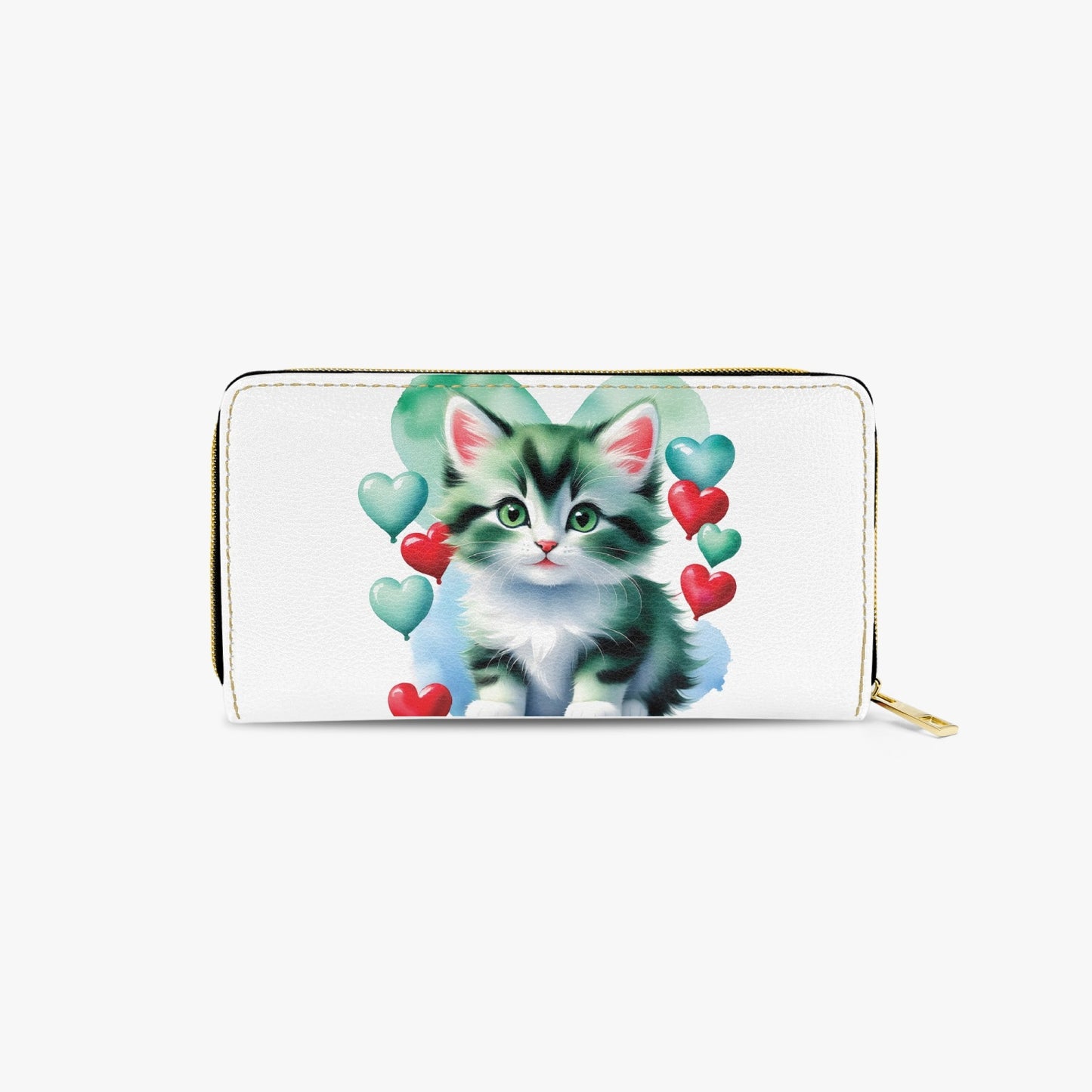 Long Type Zipper Purse - Cat