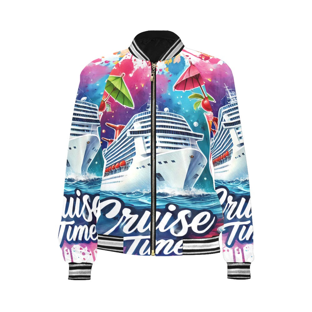 cruise time Bomber Jacket for Women