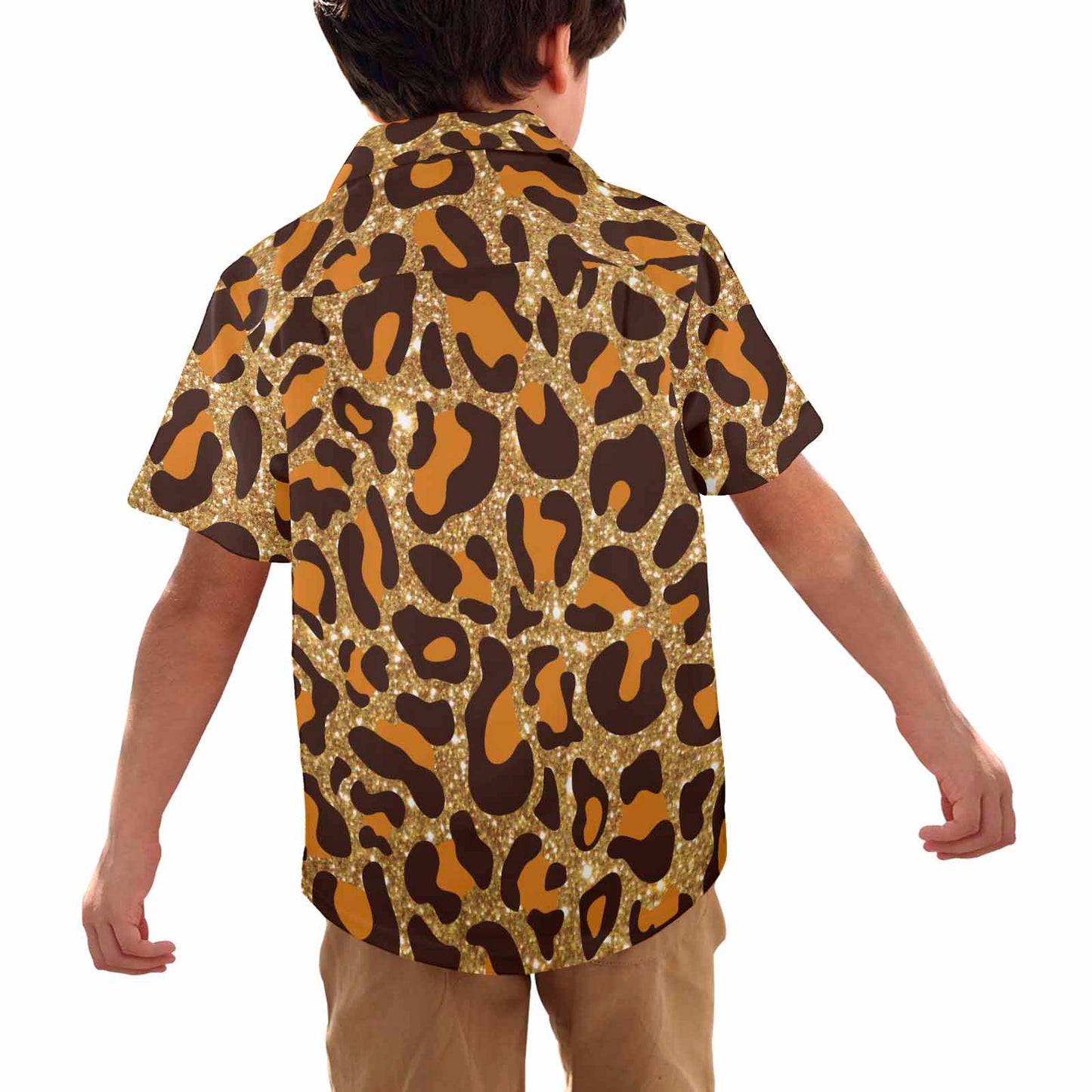 Animal print 5  Little Boys Hawaiian Shirt