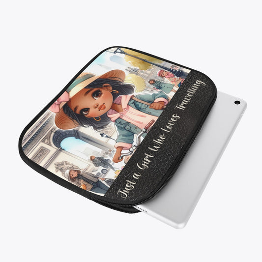 Tablet Sleeve - Just a Girl Who Loves Travelling