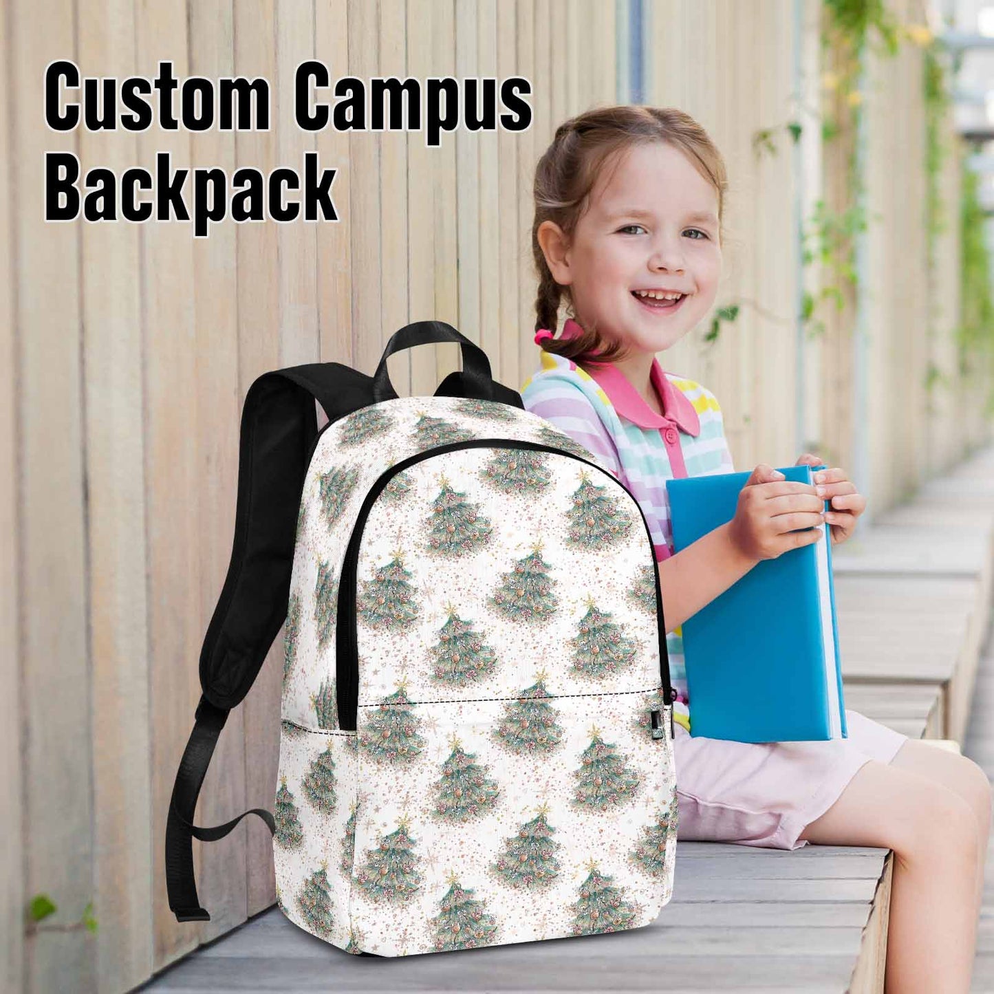 White Christmas Adult Casual Backpack