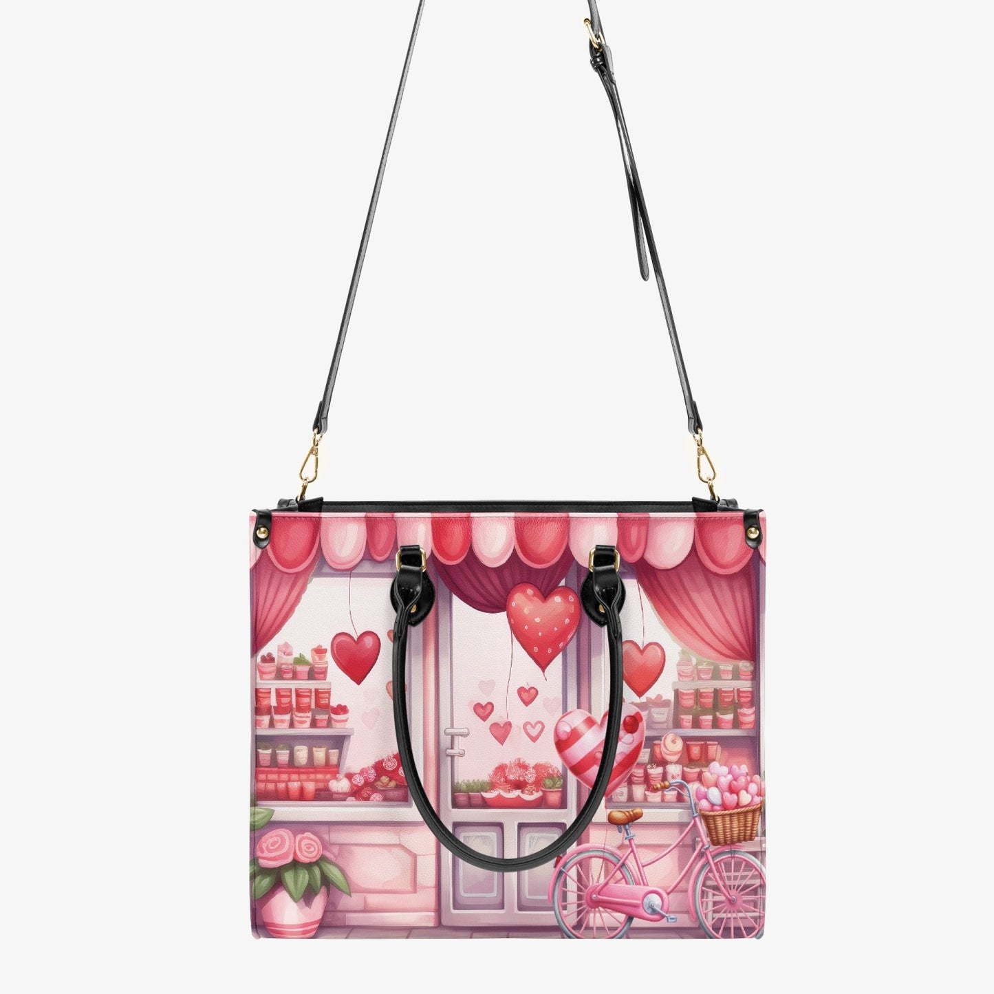 Women's Tote Bag - Candy Floss - Sugar Rush Heart Balloon