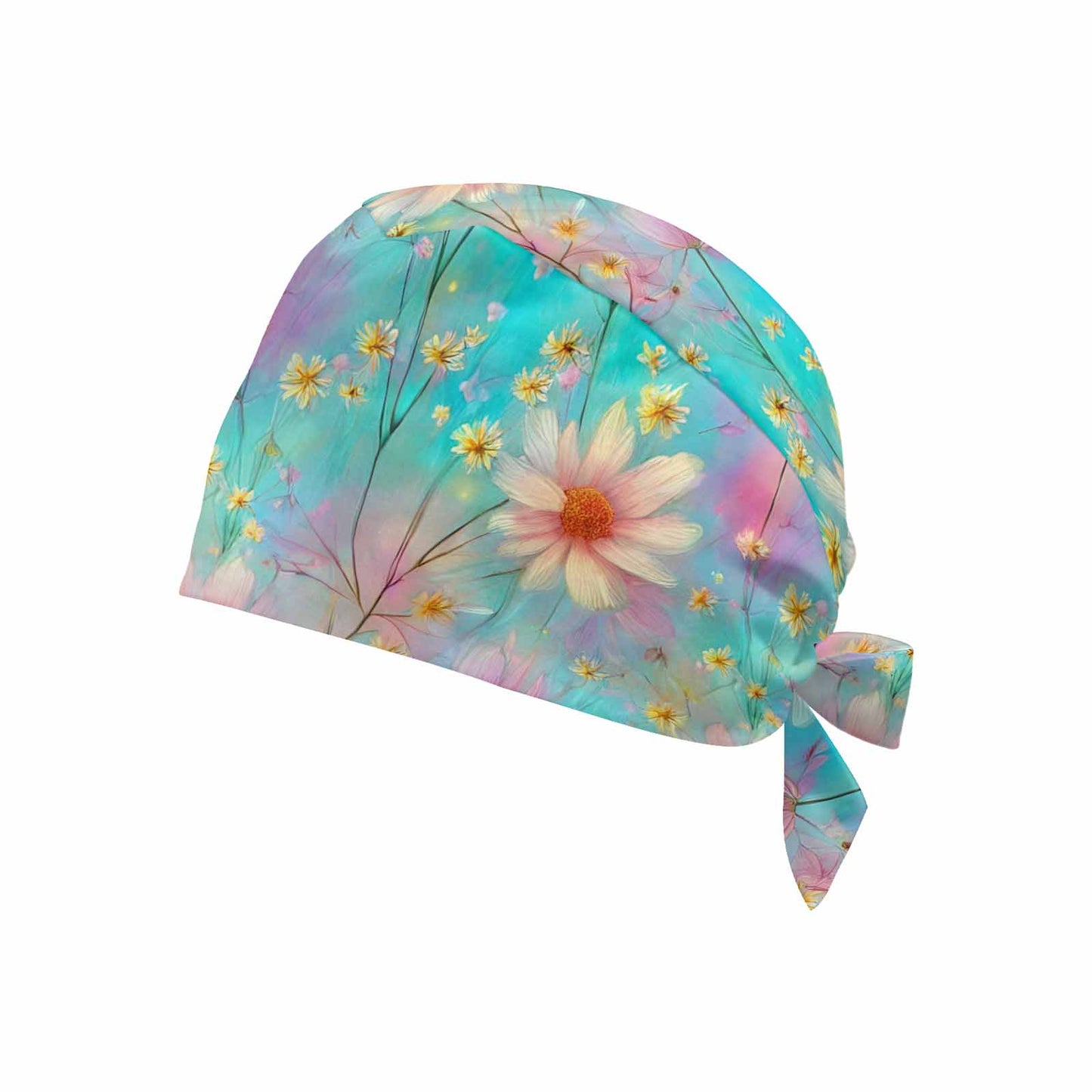 Nurse Scrub Cap Dreamy Wildflowers  Scrub Cap