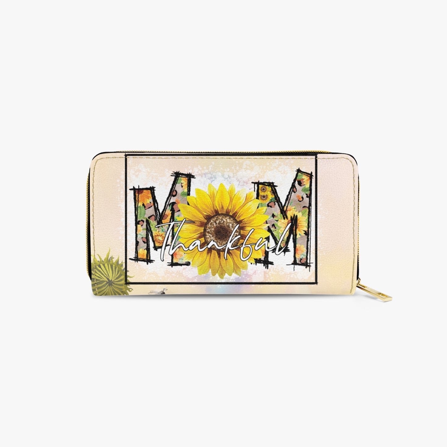 Long Type Zipper Purse - Sunflower, Mum/Mom