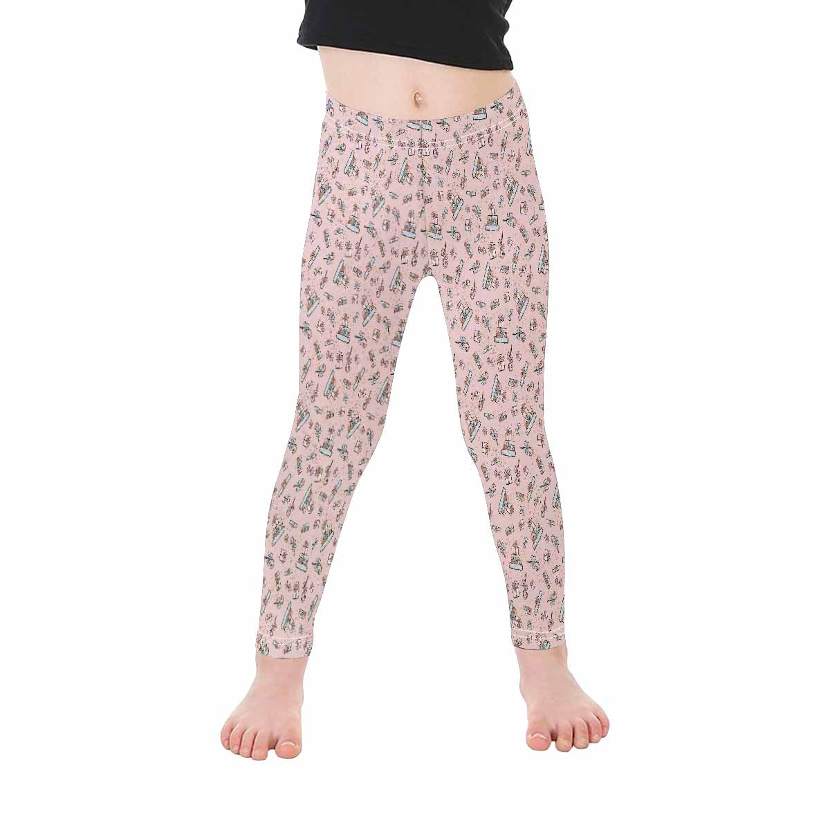 Pink Christmas Presents Kid's Leggings