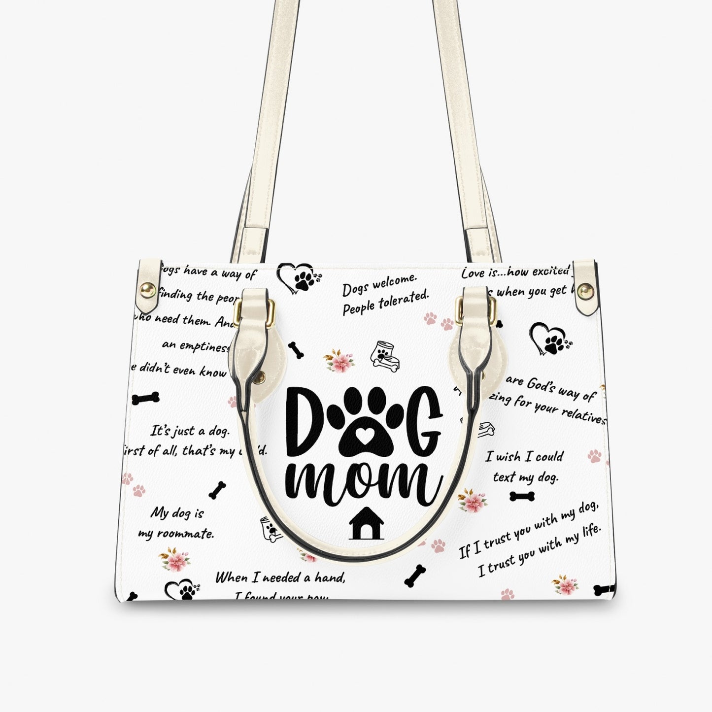 Women's Tote Bag - Long Strap - Dog Mom