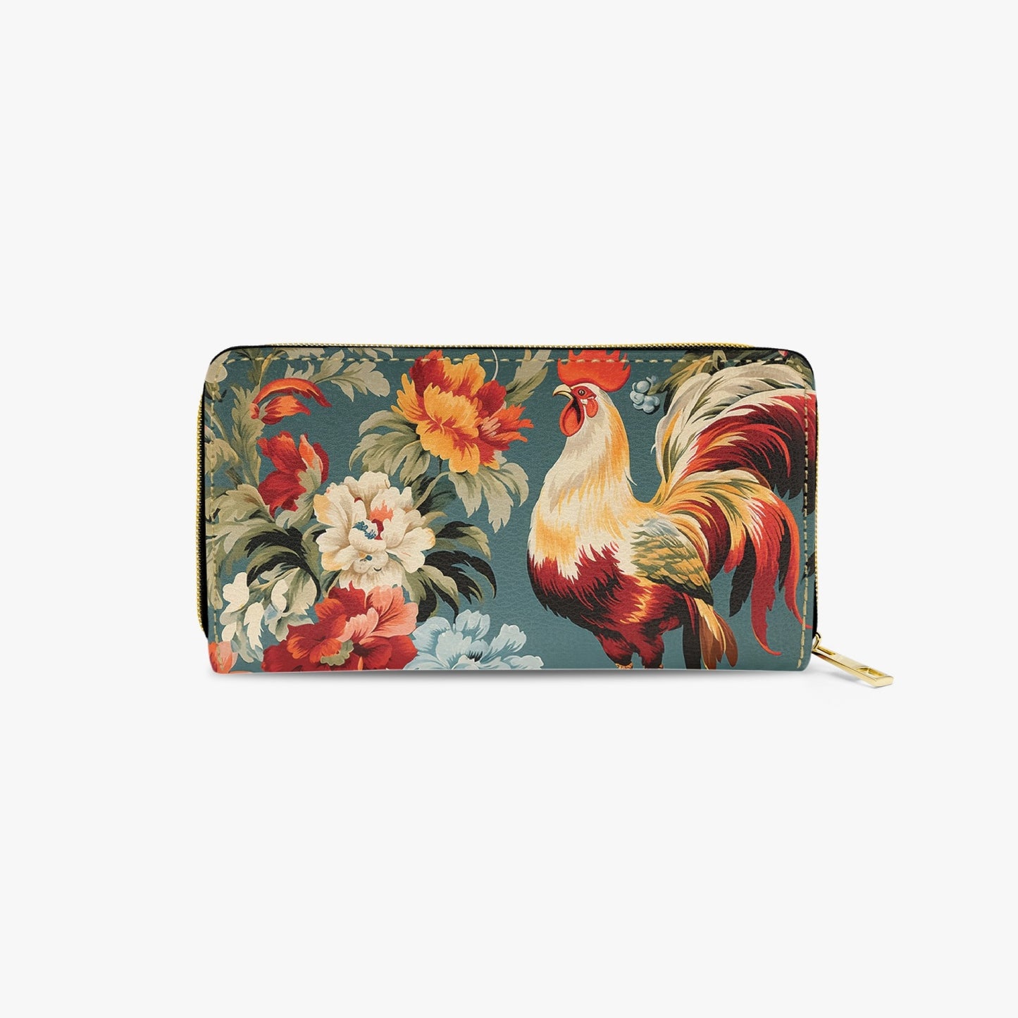 Long Type Zipper Purse - Chicken/Rooster