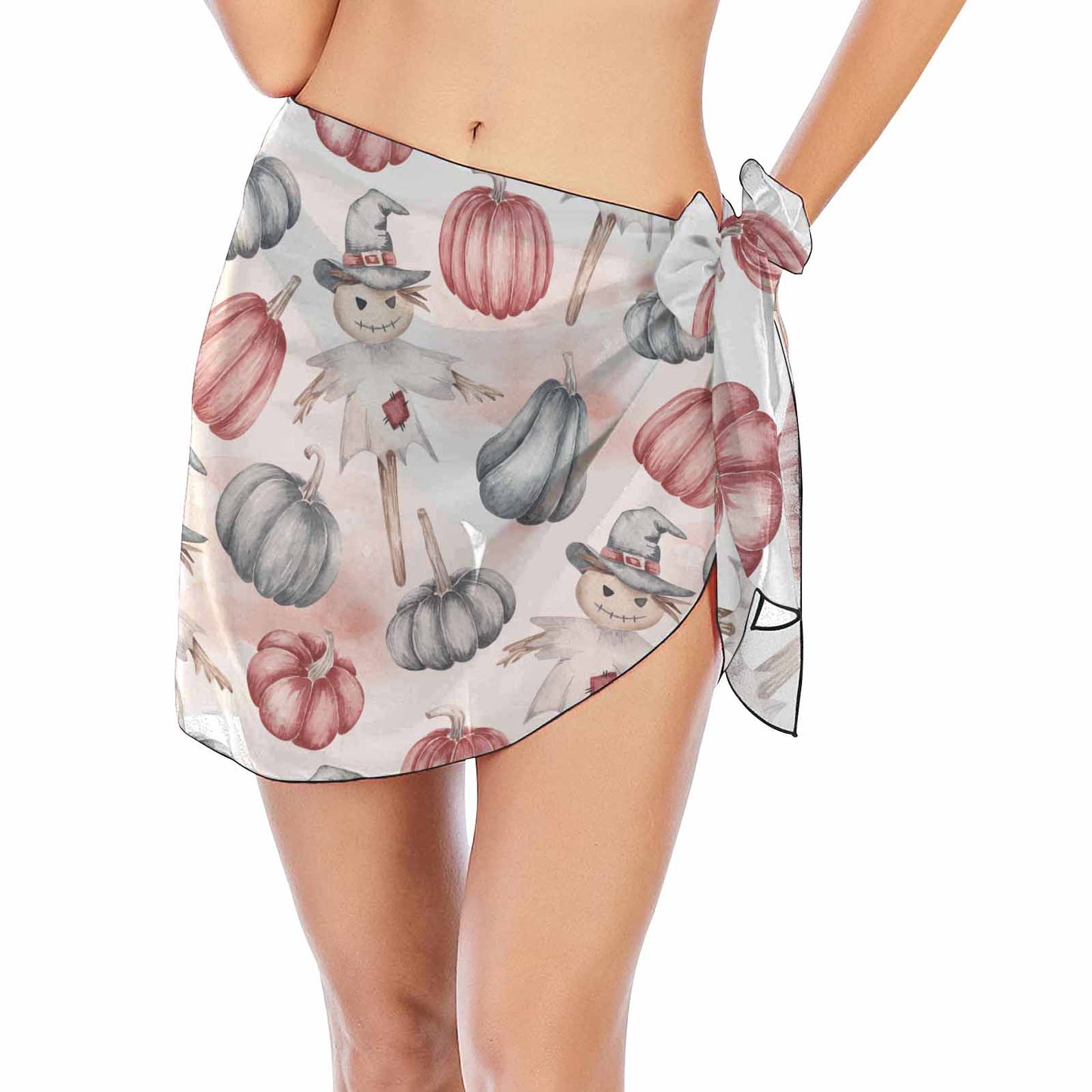 Scarecrow Halloween  Women's Beach Sarong Wrap