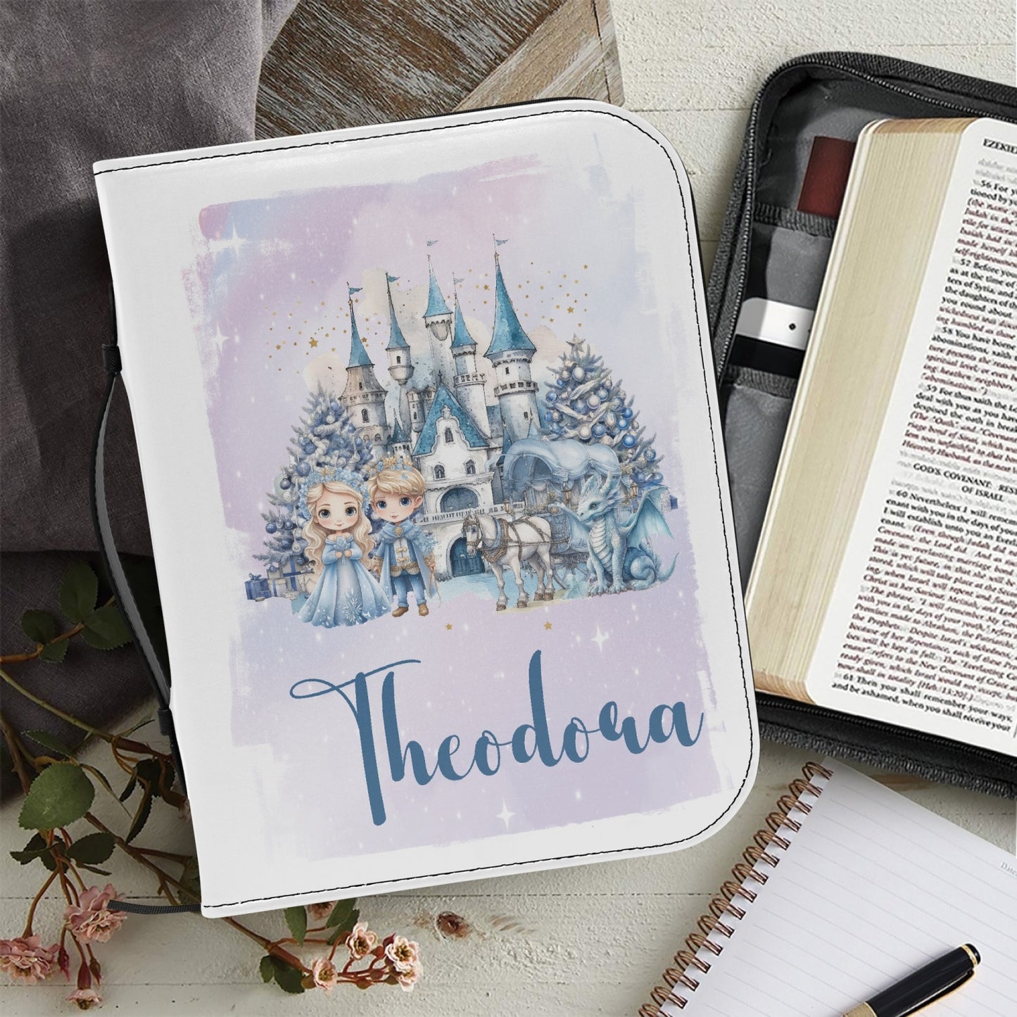 Book Cover/Bible Cover, Christmas Fairy-Tale, Personalised