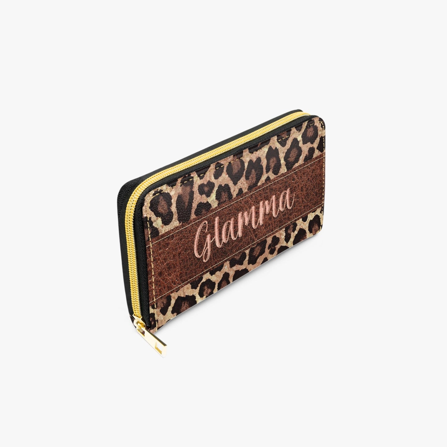 Long Type Zipper Purse - Leopard Print - Glamma