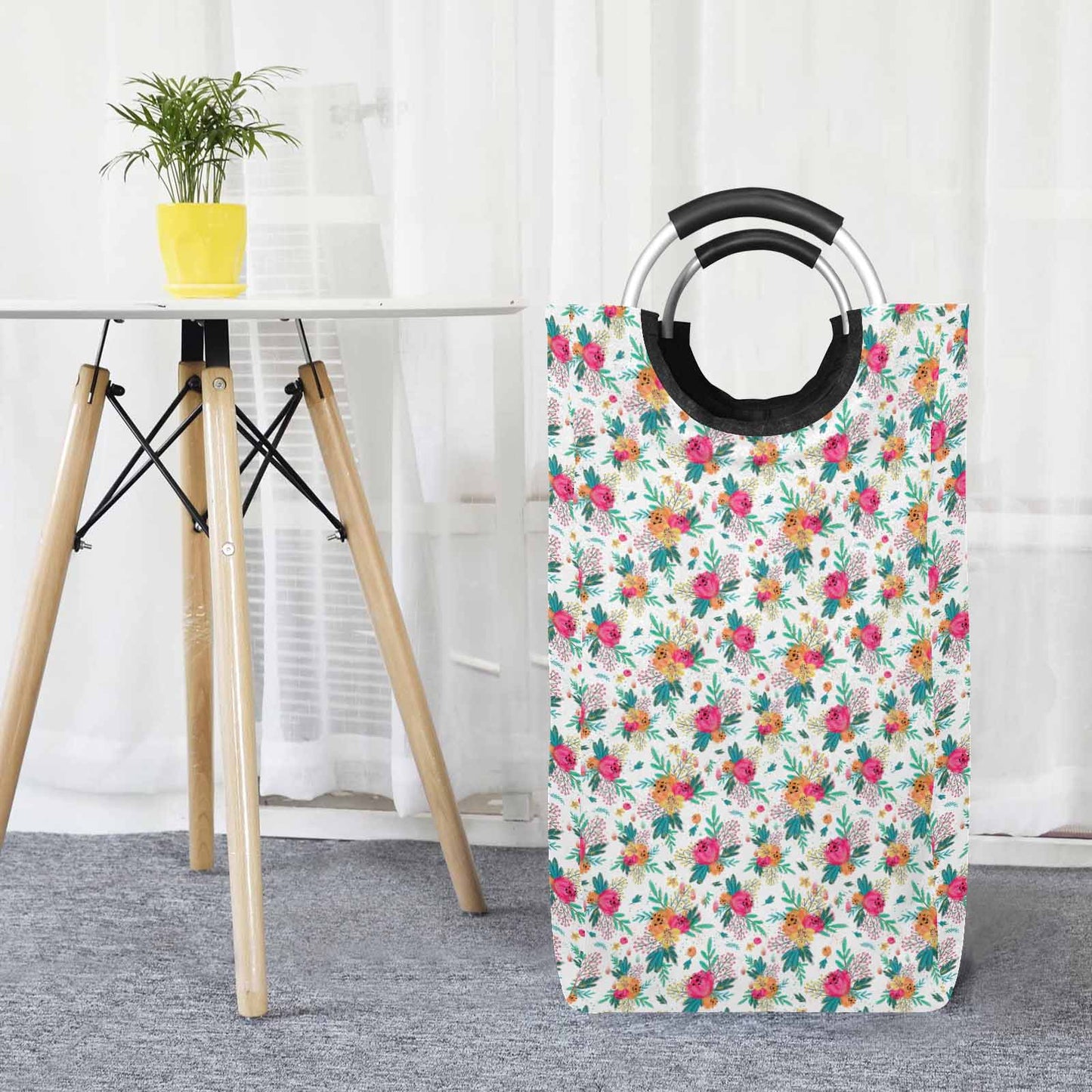 Australian Floral  Square Laundry Basket